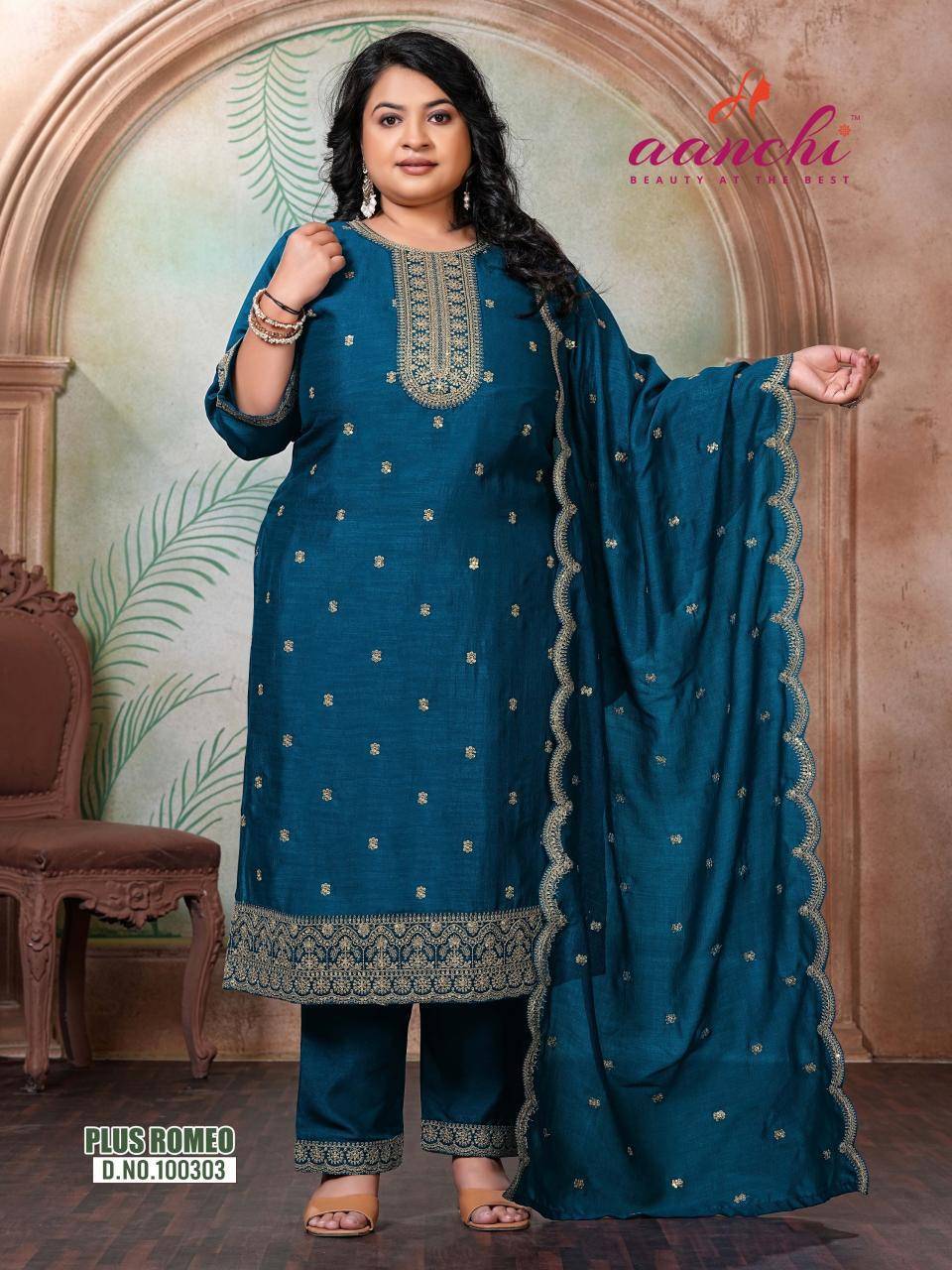Aanchi plus romeo straight wholesale kurti near me